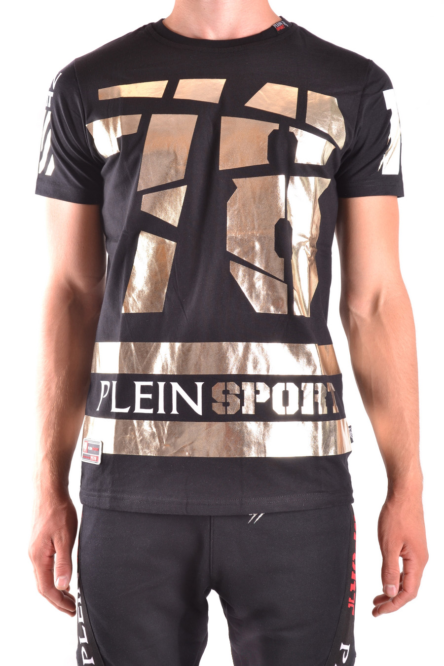 Plein Sport Signature Black TShirt New TIPS122TN 99
