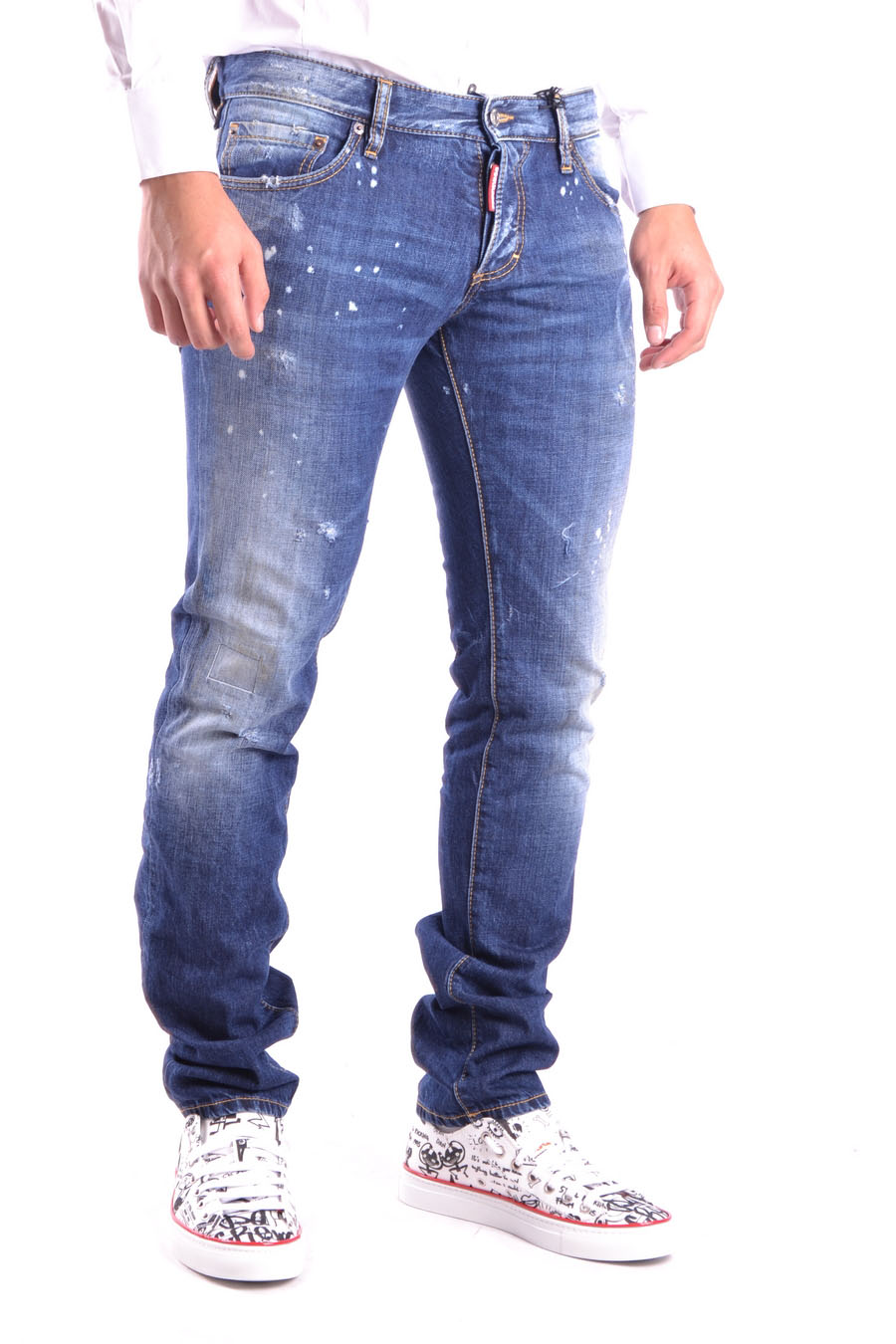 Straight leg jeans Dsquared2 - Paint splatter-print jeans -  S74LB1277S30789470