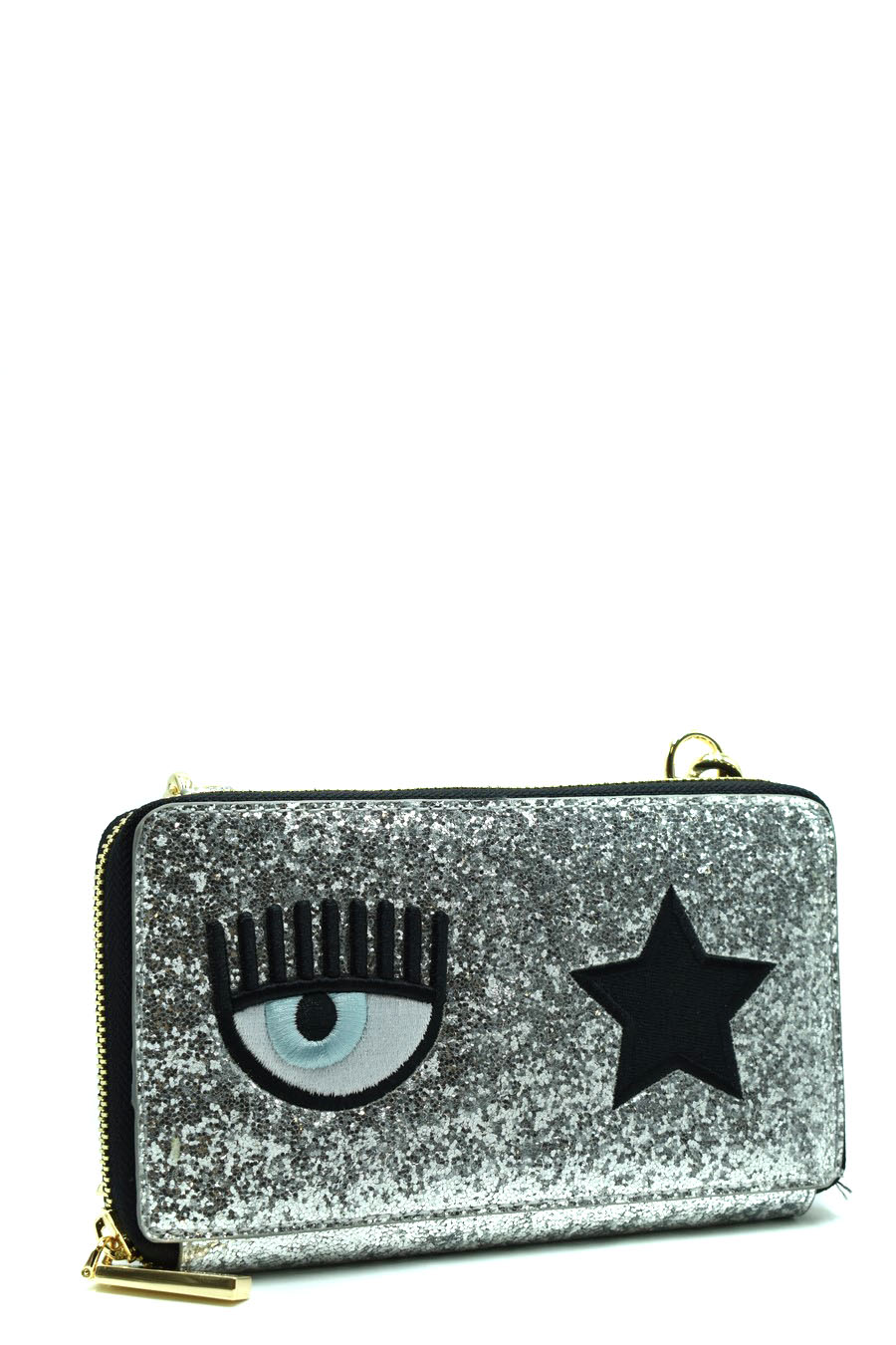 Chiara Ferragni Logo-appliqué Zip-fastening Wallet in Black